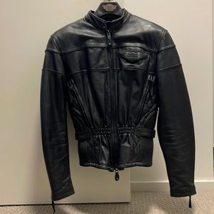 Harley Davidson Leather Riding Jacket.
